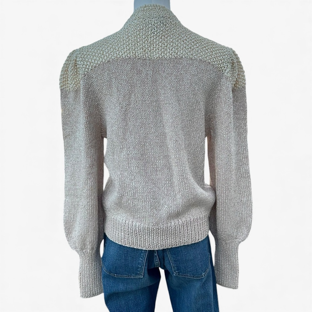 Vintage 70s–80s KippSport Wool Angora Cardigan L bohemian–romantic knitwear - Picture 6 of 11